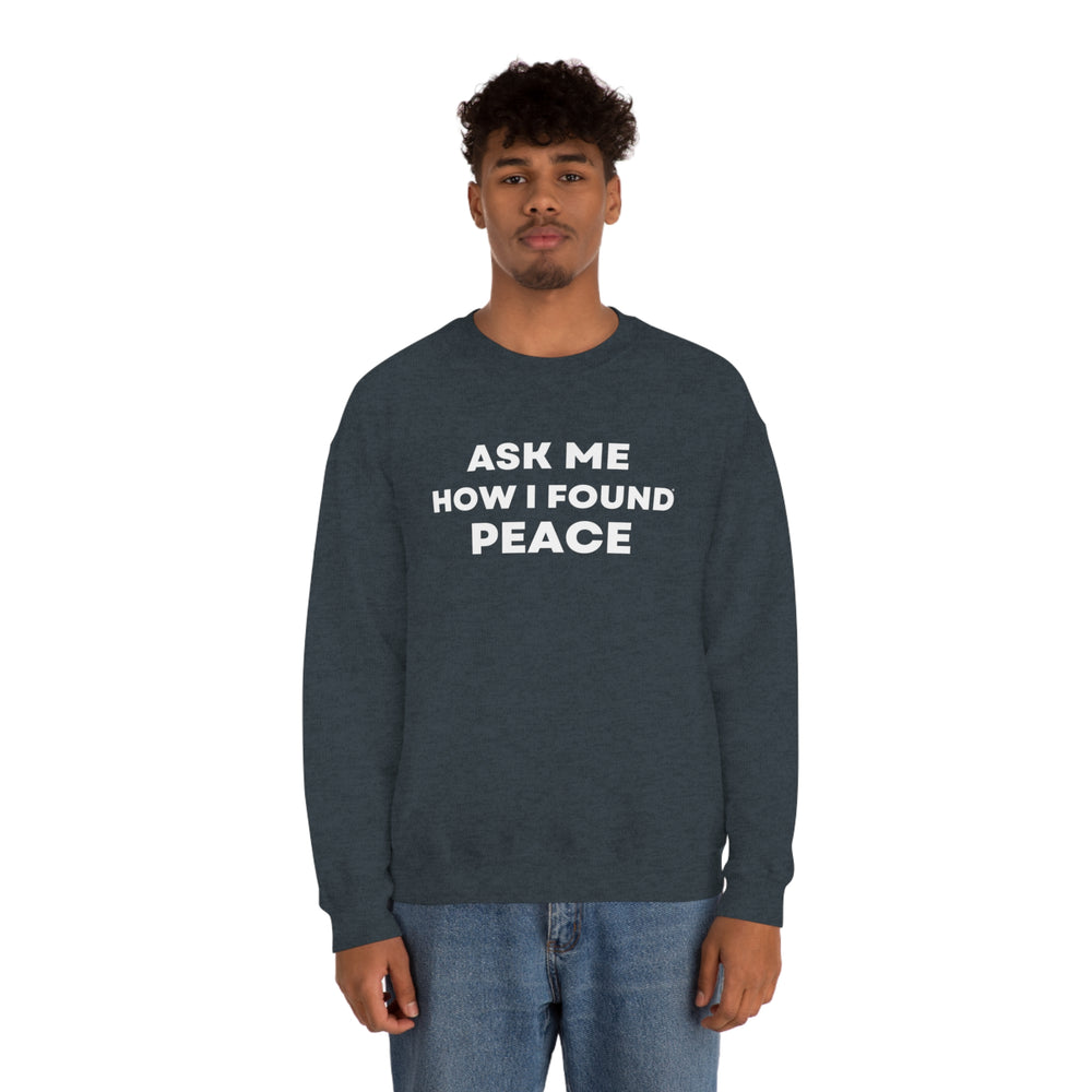 Peace, Unisex Heavy Blend™ Crewneck Sweatshirt (ENG CDN)