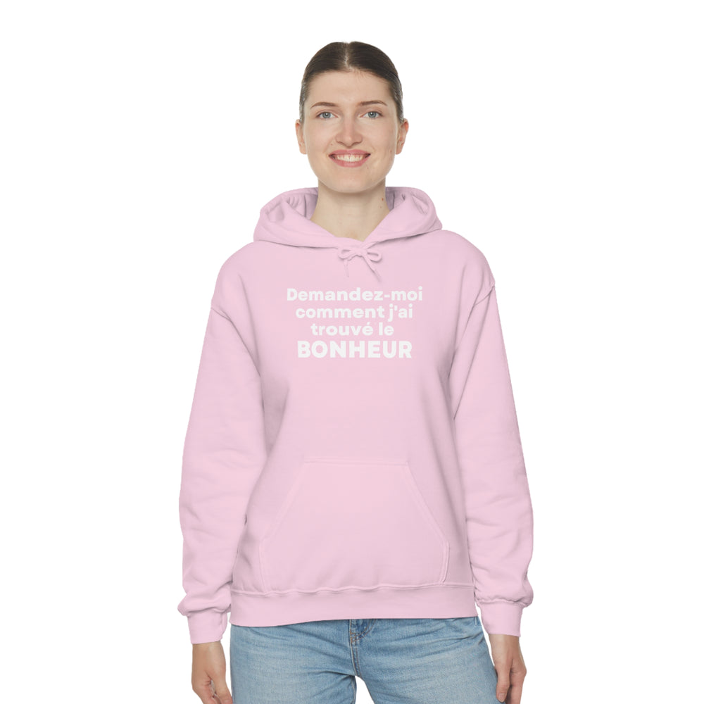 Bonheur/Happiness, Unisex Heavy Blend™ Hooded Sweatshirt (FR CDN)
