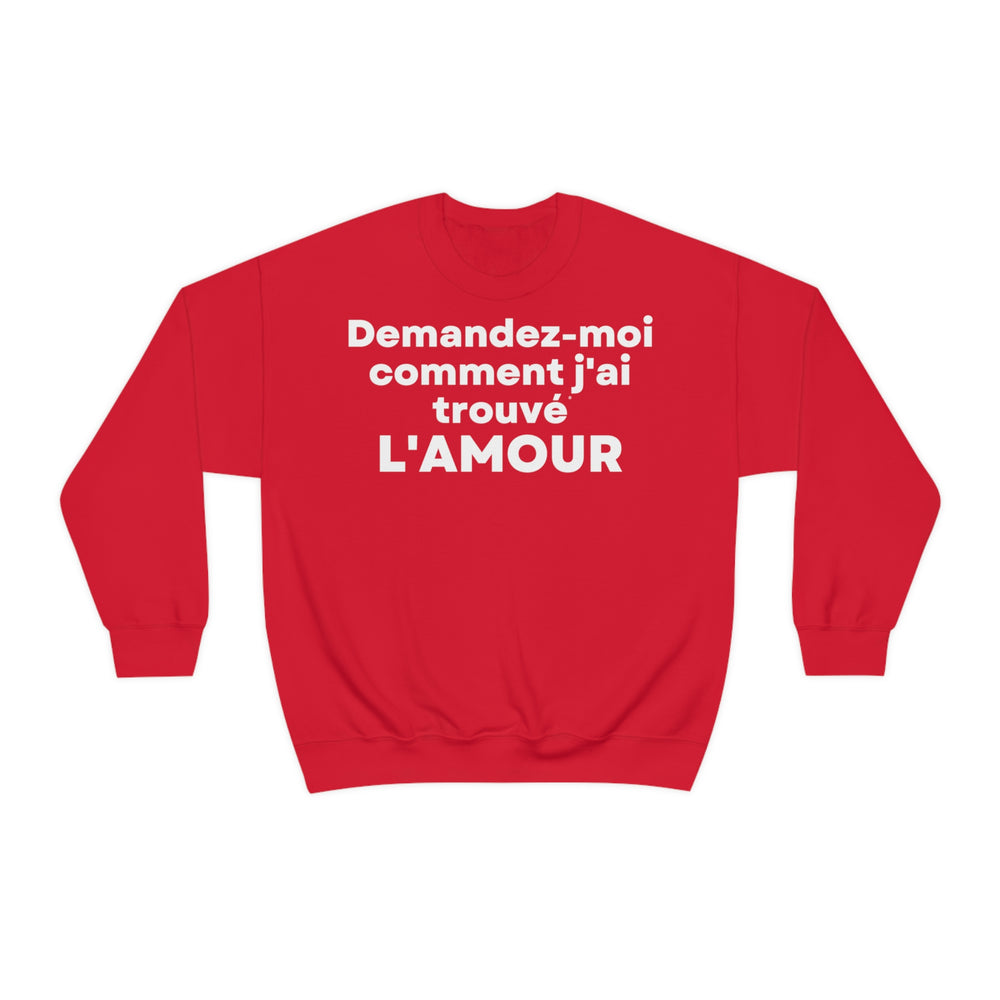 L'amour/Love, Unisex Heavy Blend™ Crewneck Sweatshirt (FR EU)