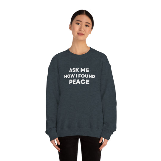 Peace, Unisex Heavy Blend™ Crewneck Sweatshirt (ENG CDN)