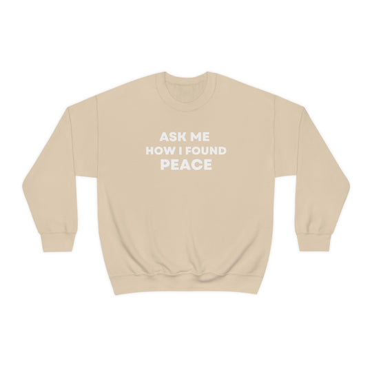 Peace, Unisex Heavy Blend™ Crewneck Sweatshirt (ENG CDN)