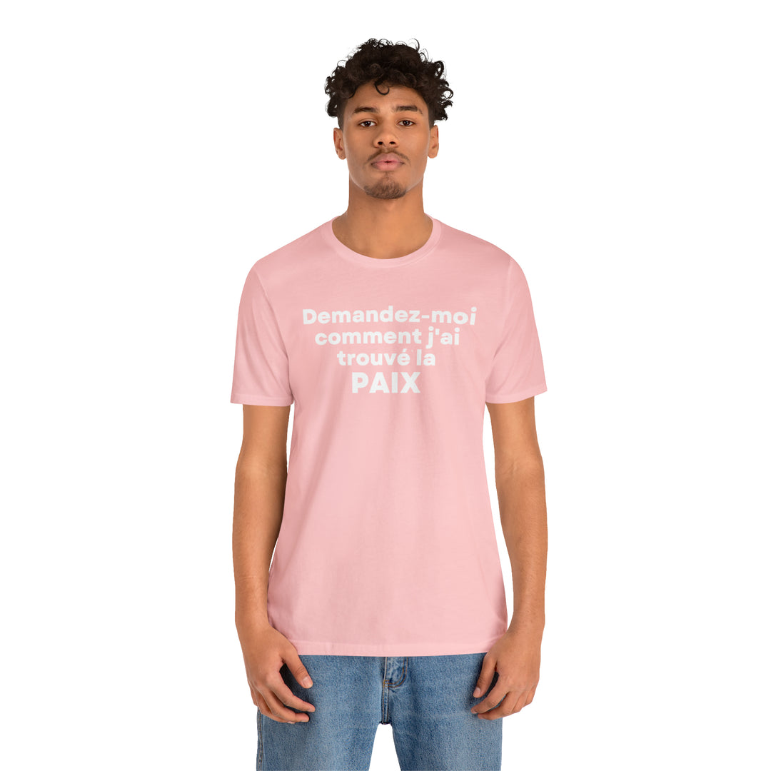 Paix/Peace, Unisex Jersey Short Sleeve Tee (FR CDN)