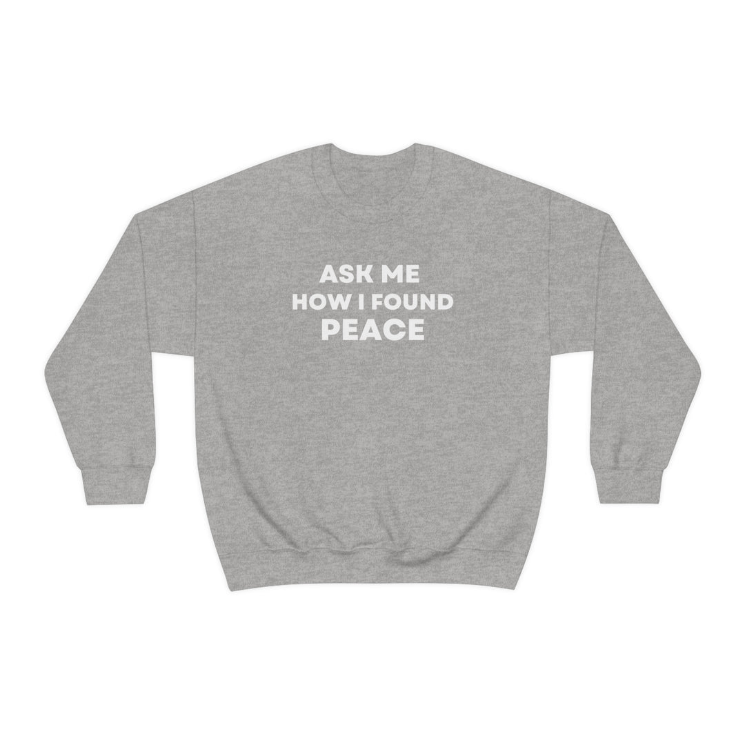 Peace, Unisex Heavy Blend™ Crewneck Sweatshirt (ENG CDN)