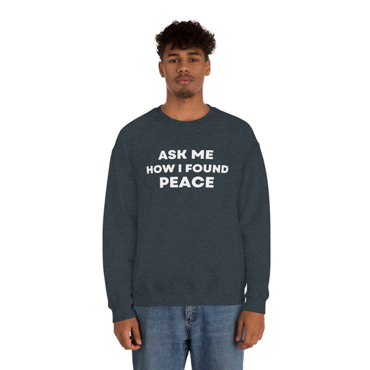 Peace, Unisex Heavy Blend™ Crewneck Sweatshirt (ENG CDN)