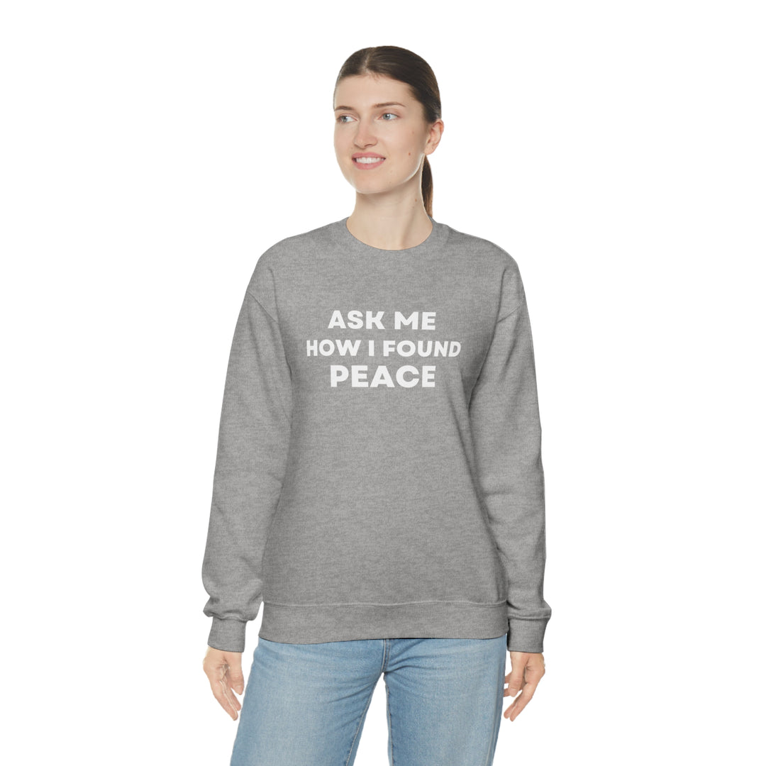 Peace, Unisex Heavy Blend™ Crewneck Sweatshirt (ENG CDN)