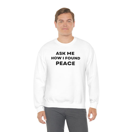 Peace, Unisex Heavy Blend™ Crewneck Sweatshirt (ENG CDN)