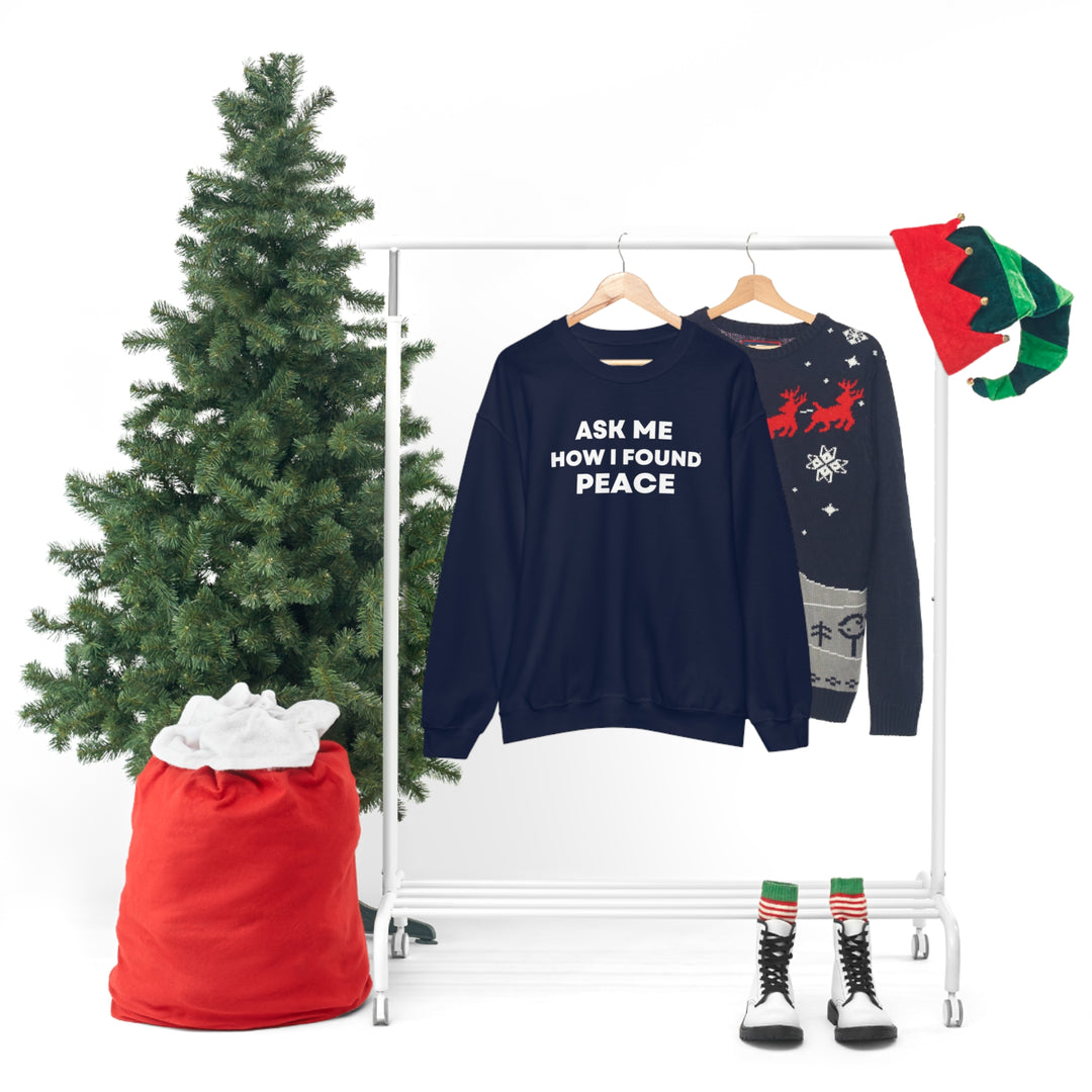 Peace, Unisex Heavy Blend™ Crewneck Sweatshirt (ENG CDN)
