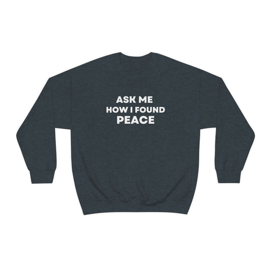 Peace, Unisex Heavy Blend™ Crewneck Sweatshirt (ENG CDN)