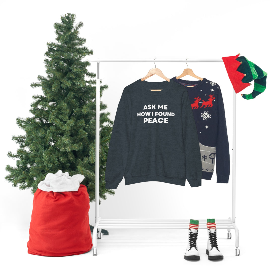 Peace, Unisex Heavy Blend™ Crewneck Sweatshirt (ENG CDN)