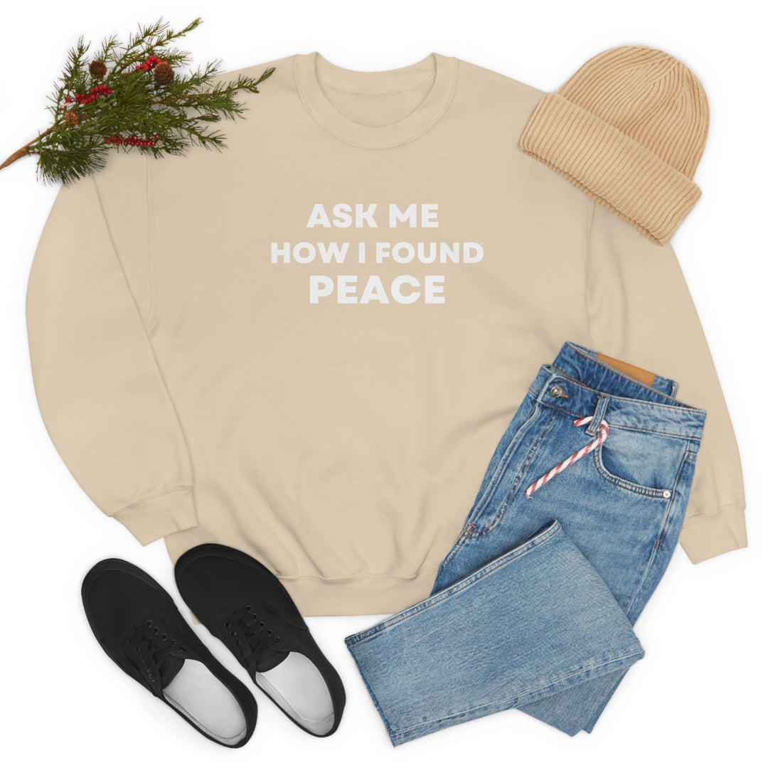 Peace, Unisex Heavy Blend™ Crewneck Sweatshirt (ENG CDN)