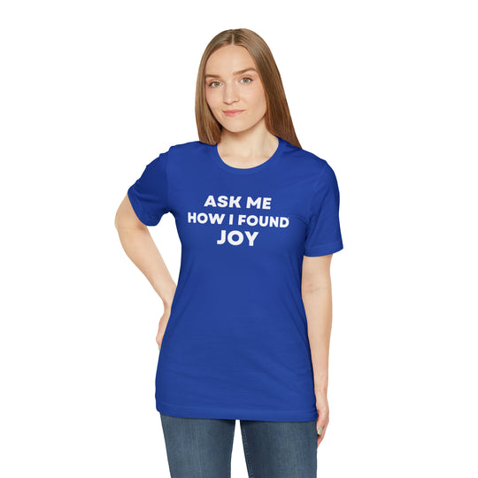 Joy, Unisex Jersey Short Sleeve Tee (ENG CDN)