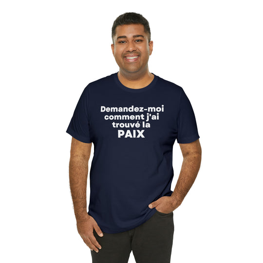 Paix/Peace, Unisex Jersey Short Sleeve Tee (FR CDN)