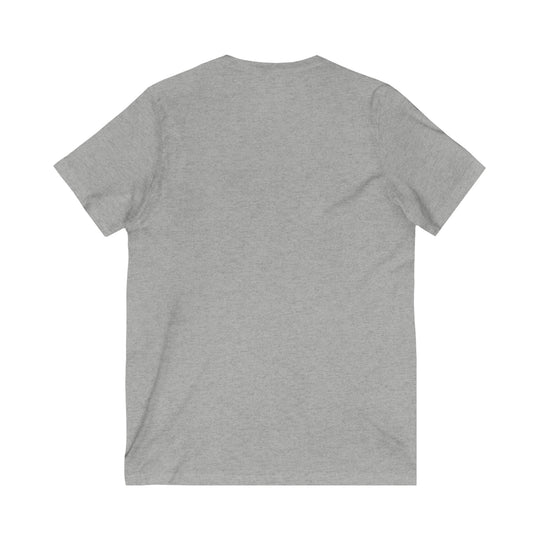 Paz/Peace, Unisex Jersey Short Sleeve V-Neck Tee (ES CDN)