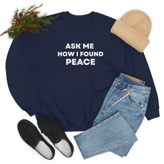 Peace, Unisex Heavy Blend™ Crewneck Sweatshirt (ENG CDN)