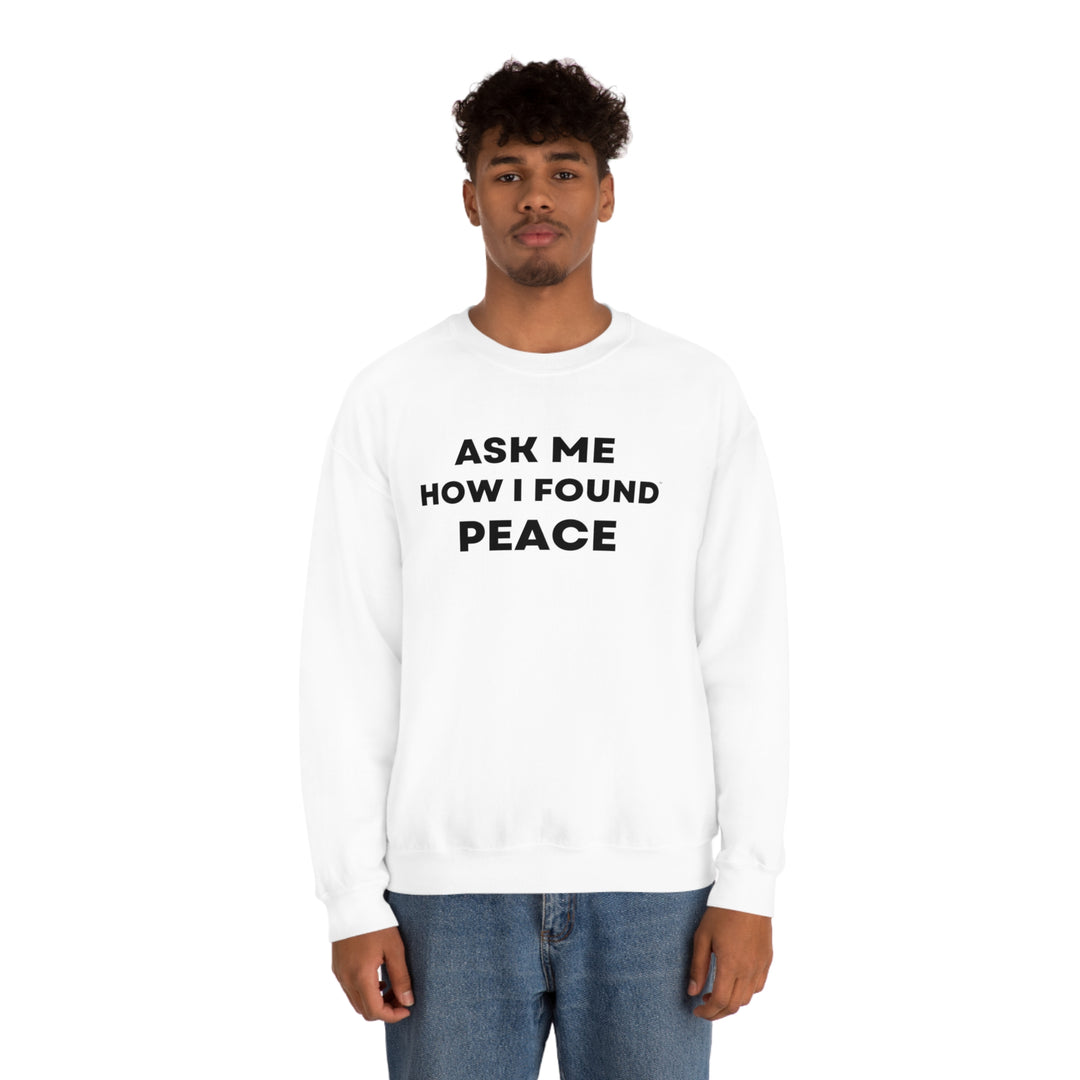 Peace, Unisex Heavy Blend™ Crewneck Sweatshirt (ENG CDN)