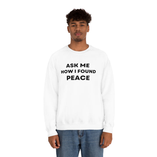 Peace, Unisex Heavy Blend™ Crewneck Sweatshirt (ENG CDN)