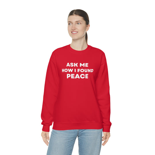 Peace, Unisex Heavy Blend™ Crewneck Sweatshirt (ENG CDN)