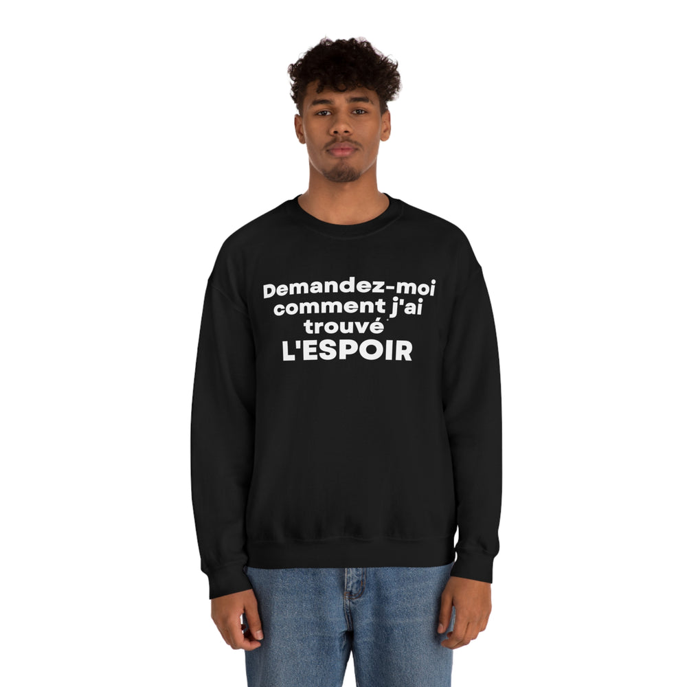 L'espoir/Hope, Unisex Heavy Blend™ Crewneck Sweatshirt (FR CDN)