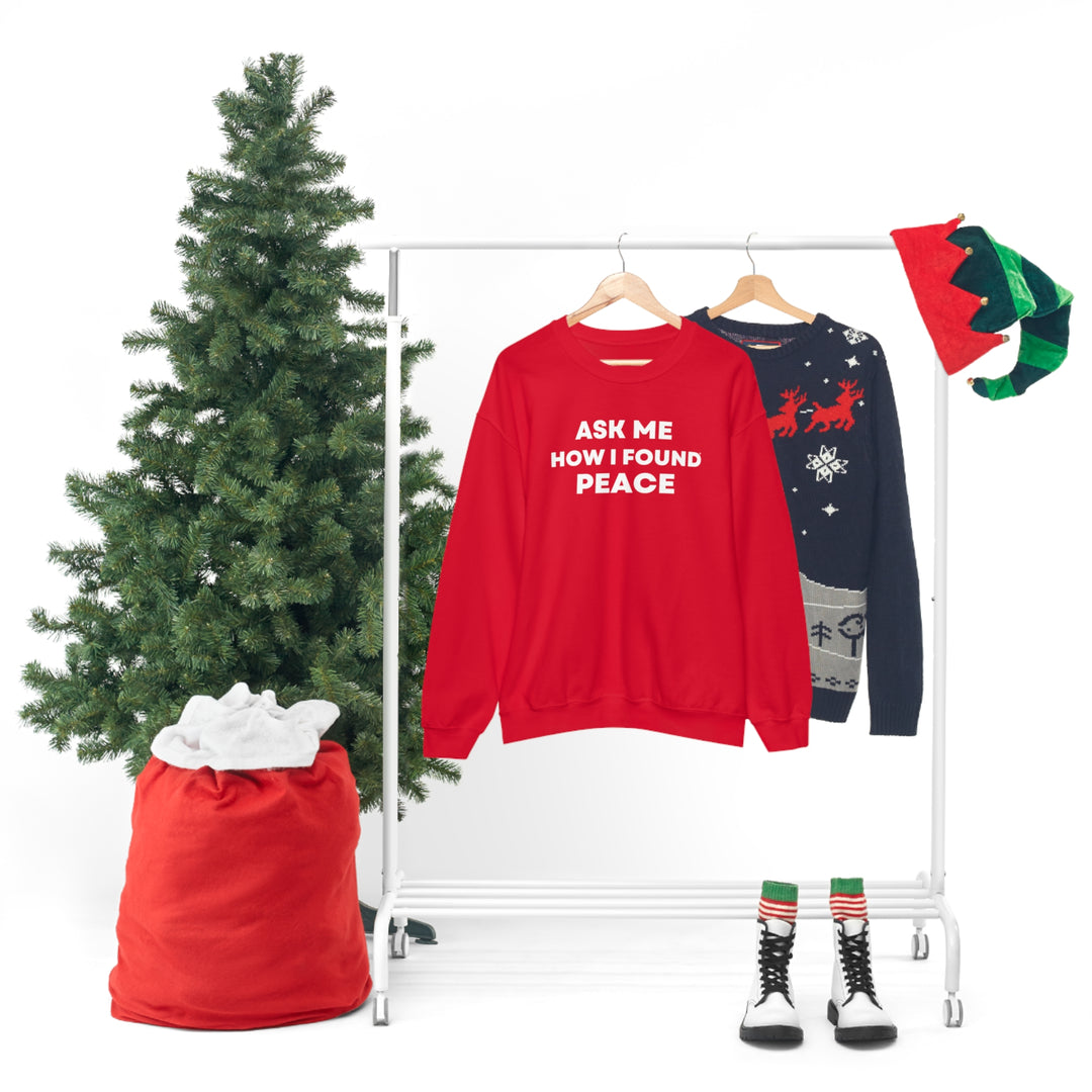 Peace, Unisex Heavy Blend™ Crewneck Sweatshirt (ENG CDN)