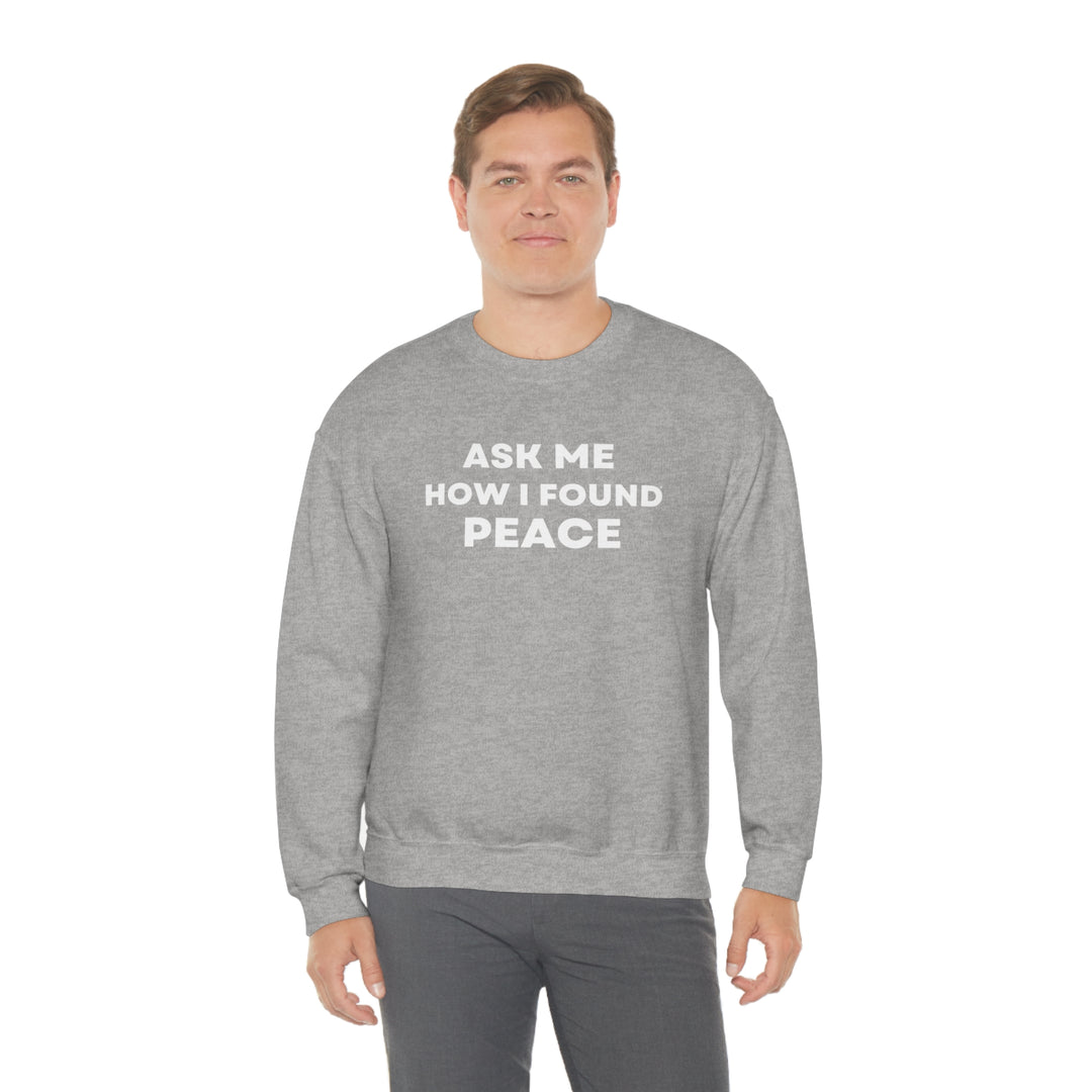 Peace, Unisex Heavy Blend™ Crewneck Sweatshirt (ENG CDN)