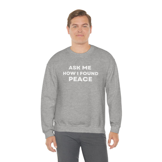 Peace, Unisex Heavy Blend™ Crewneck Sweatshirt (ENG CDN)