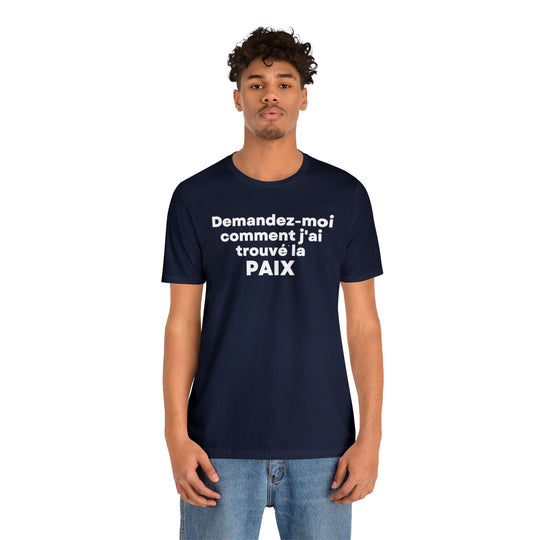 Paix/Peace, Unisex Jersey Short Sleeve Tee (FR CDN)