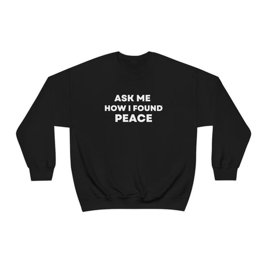 Peace, Unisex Heavy Blend™ Crewneck Sweatshirt (ENG CDN)