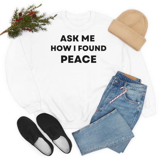 Peace, Unisex Heavy Blend™ Crewneck Sweatshirt (ENG EU)