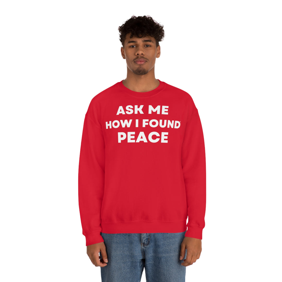 Peace, Unisex Heavy Blend™ Crewneck Sweatshirt (ENG EU)
