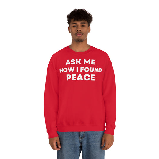 Peace, Unisex Heavy Blend™ Crewneck Sweatshirt (ENG EU)