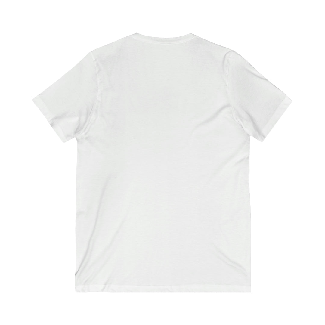 Joy, Unisex Jersey Short Sleeve V-Neck Tee (ENG UK)