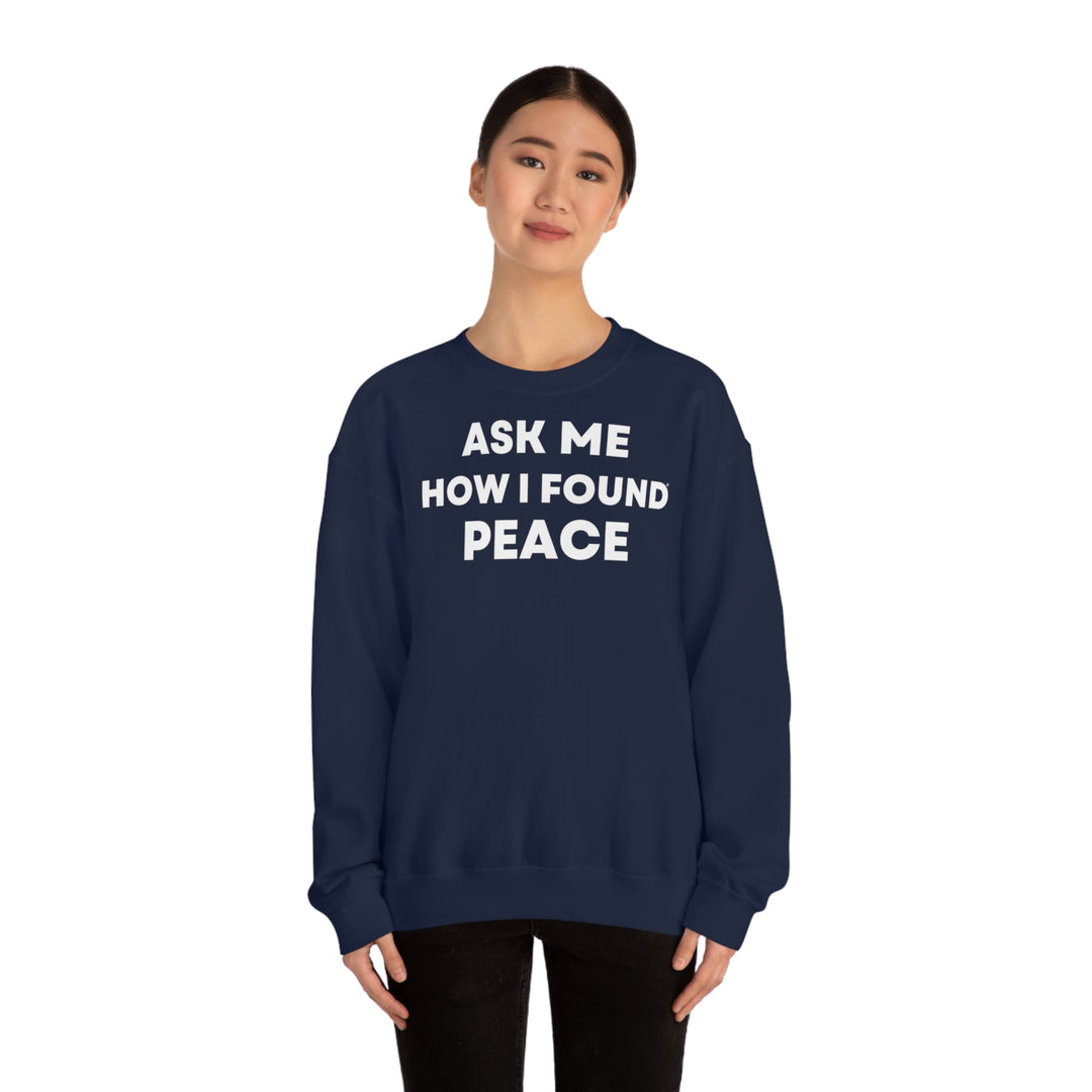 Peace, Unisex Heavy Blend™ Crewneck Sweatshirt (ENG EU)