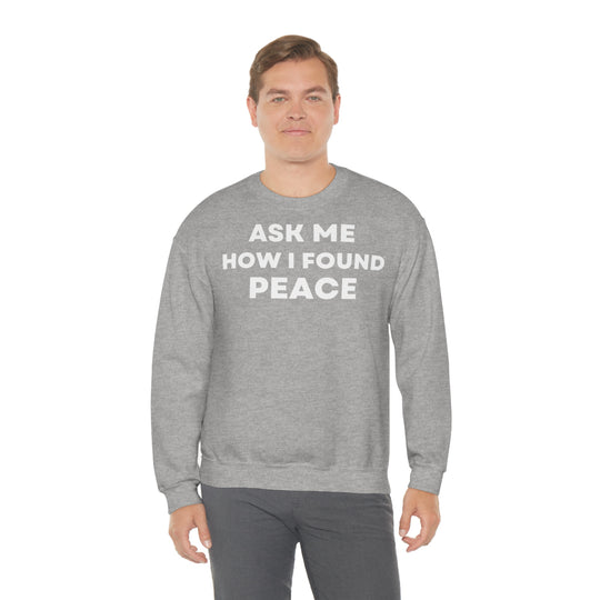 Peace, Unisex Heavy Blend™ Crewneck Sweatshirt (ENG EU)