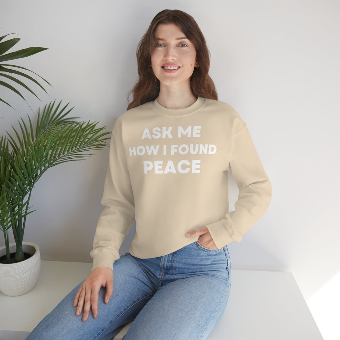 Peace, Unisex Heavy Blend™ Crewneck Sweatshirt (ENG EU)