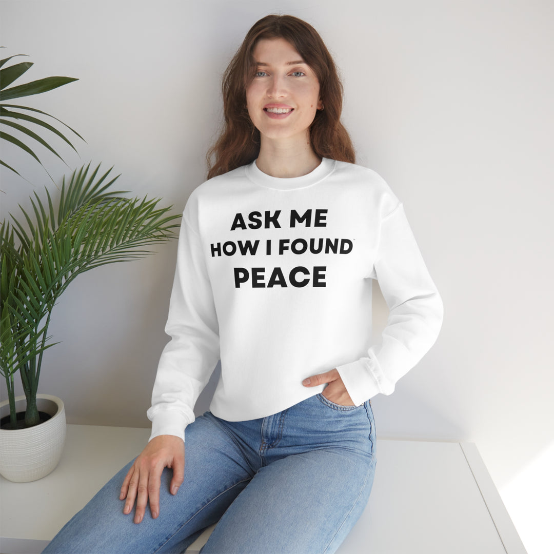 Peace, Unisex Heavy Blend™ Crewneck Sweatshirt (ENG EU)