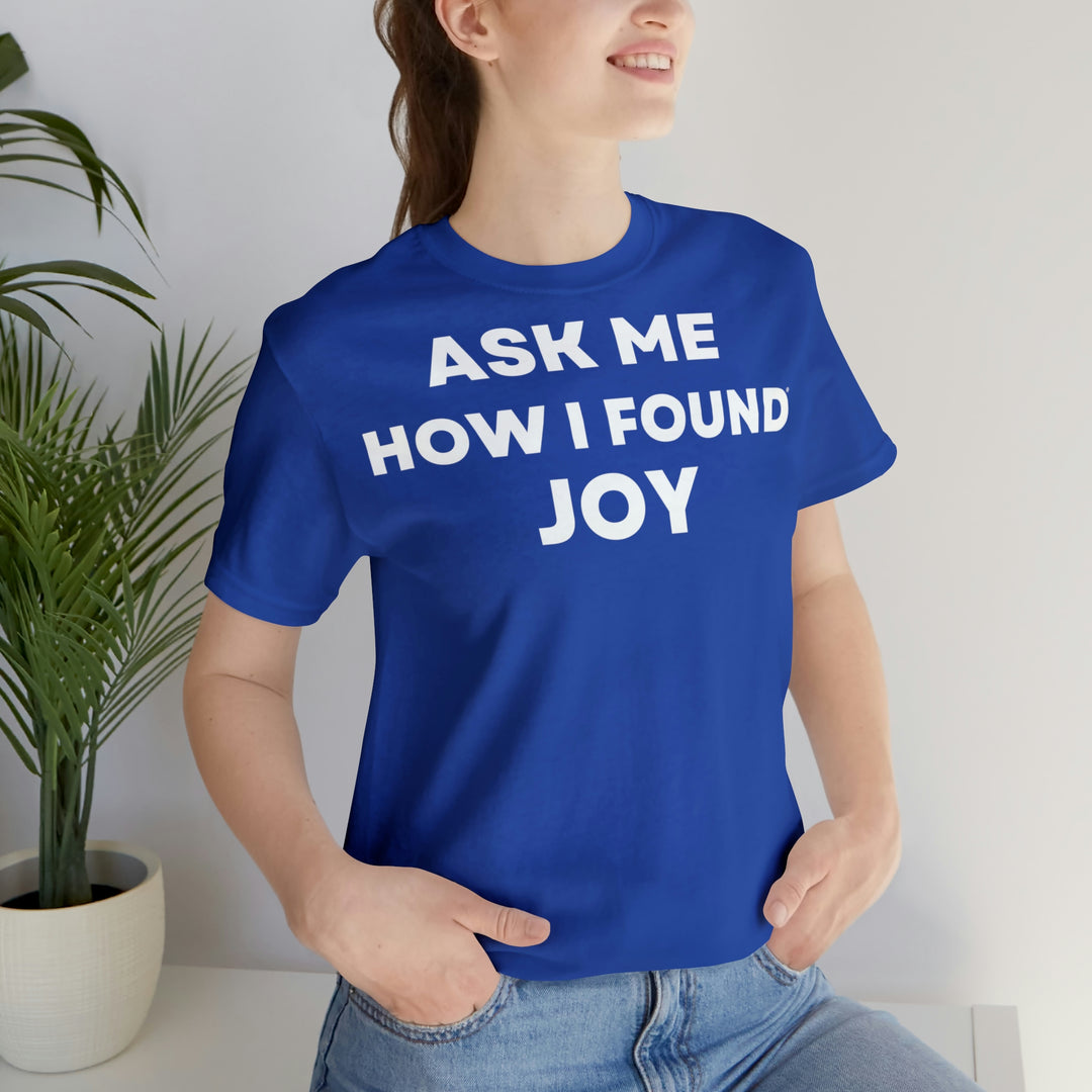 Joy, Unisex Jersey Short Sleeve Tee (ENG EU)
