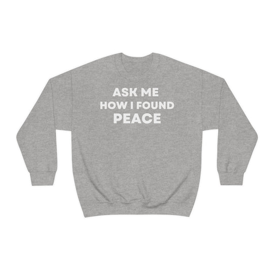 Peace, Unisex Heavy Blend™ Crewneck Sweatshirt (ENG EU)