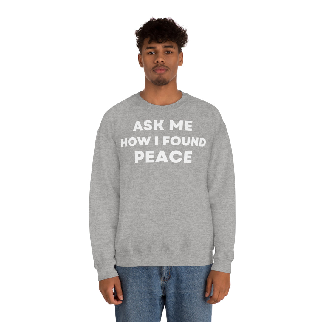 Peace, Unisex Heavy Blend™ Crewneck Sweatshirt (ENG EU)