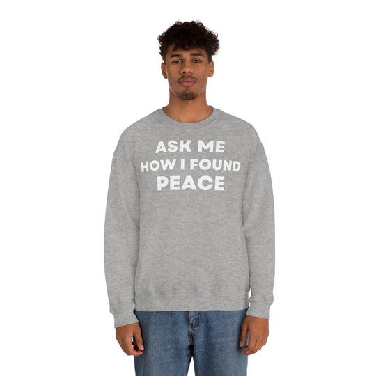 Peace, Unisex Heavy Blend™ Crewneck Sweatshirt (ENG EU)