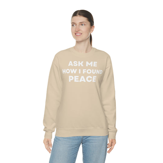 Peace, Unisex Heavy Blend™ Crewneck Sweatshirt (ENG EU)