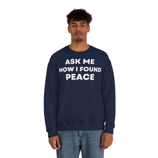 Peace, Unisex Heavy Blend™ Crewneck Sweatshirt (ENG EU)