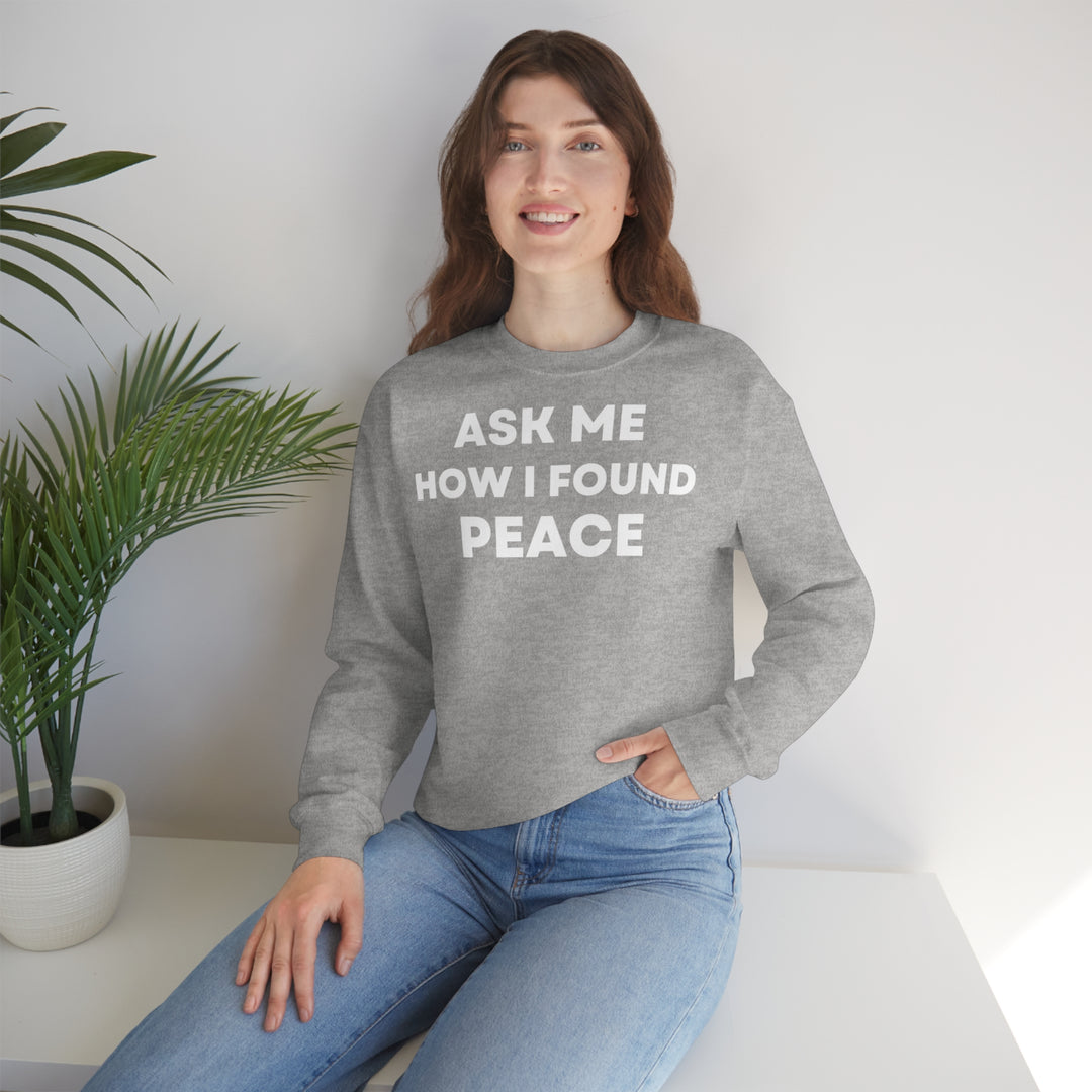 Peace, Unisex Heavy Blend™ Crewneck Sweatshirt (ENG EU)