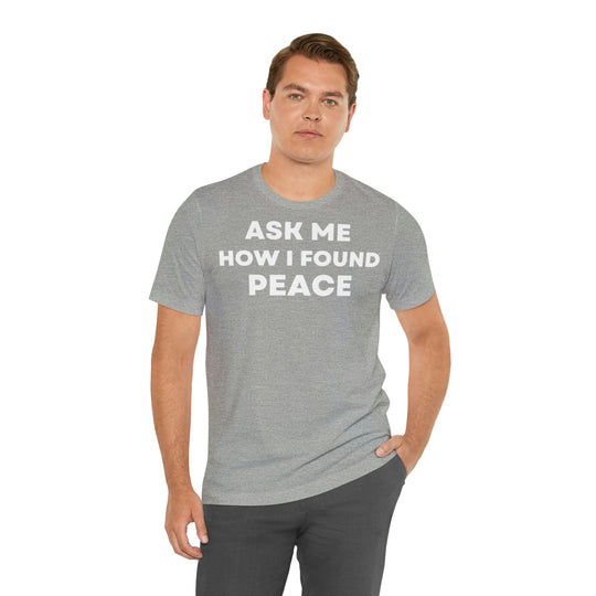 Peace, Unisex Jersey Short Sleeve Tee (ENG UK)