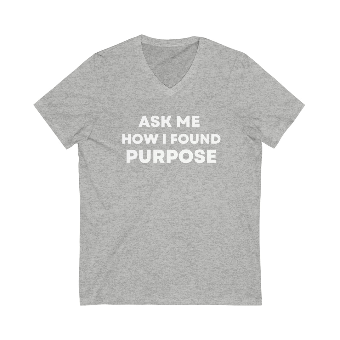 Purpose, Unisex Jersey Short Sleeve V-Neck Tee (ENG US)