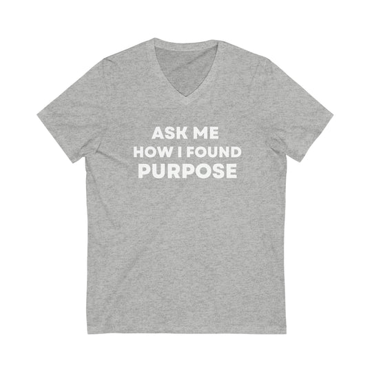 Purpose, Unisex Jersey Short Sleeve V-Neck Tee (ENG US)