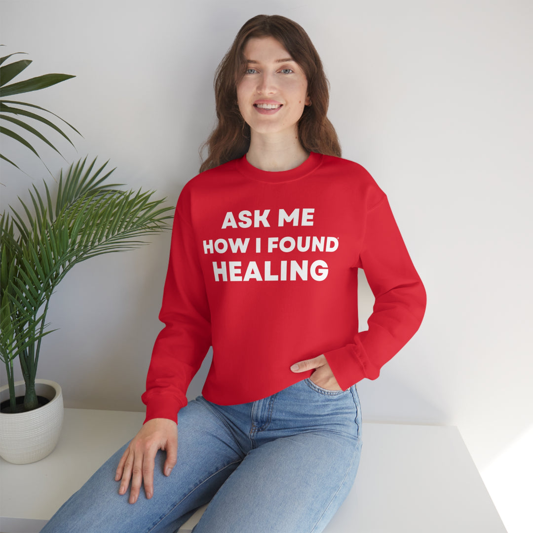 Healing, Unisex Heavy Blend™ Crewneck Sweatshirt (ENG UK)