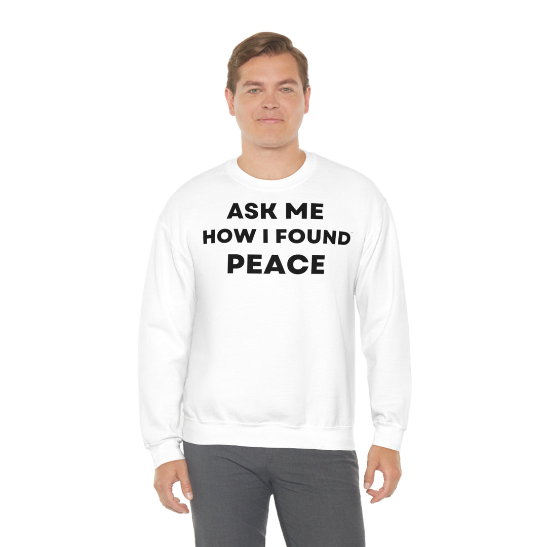 Peace, Unisex Heavy Blend™ Crewneck Sweatshirt (ENG EU)
