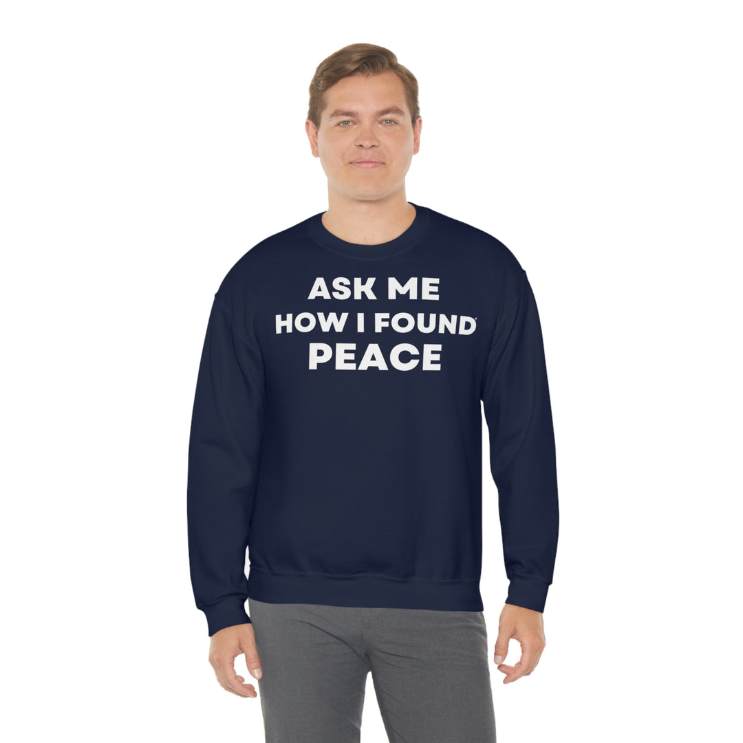 Peace, Unisex Heavy Blend™ Crewneck Sweatshirt (ENG EU)