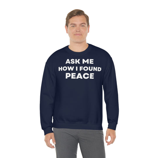 Peace, Unisex Heavy Blend™ Crewneck Sweatshirt (ENG EU)