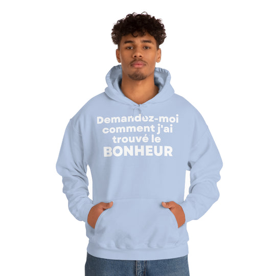Bonheur/Happiness, Unisex Heavy Blend™ Hooded Sweatshirt (FR EU)